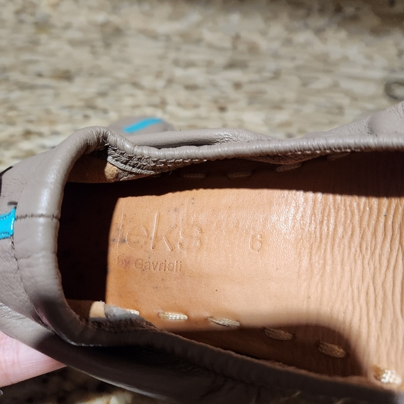 TIEKS by Gavrieli Gray Leather Ballet Flats Size 8 Casual Travel Minimalist 6 - Picture 10 of 10